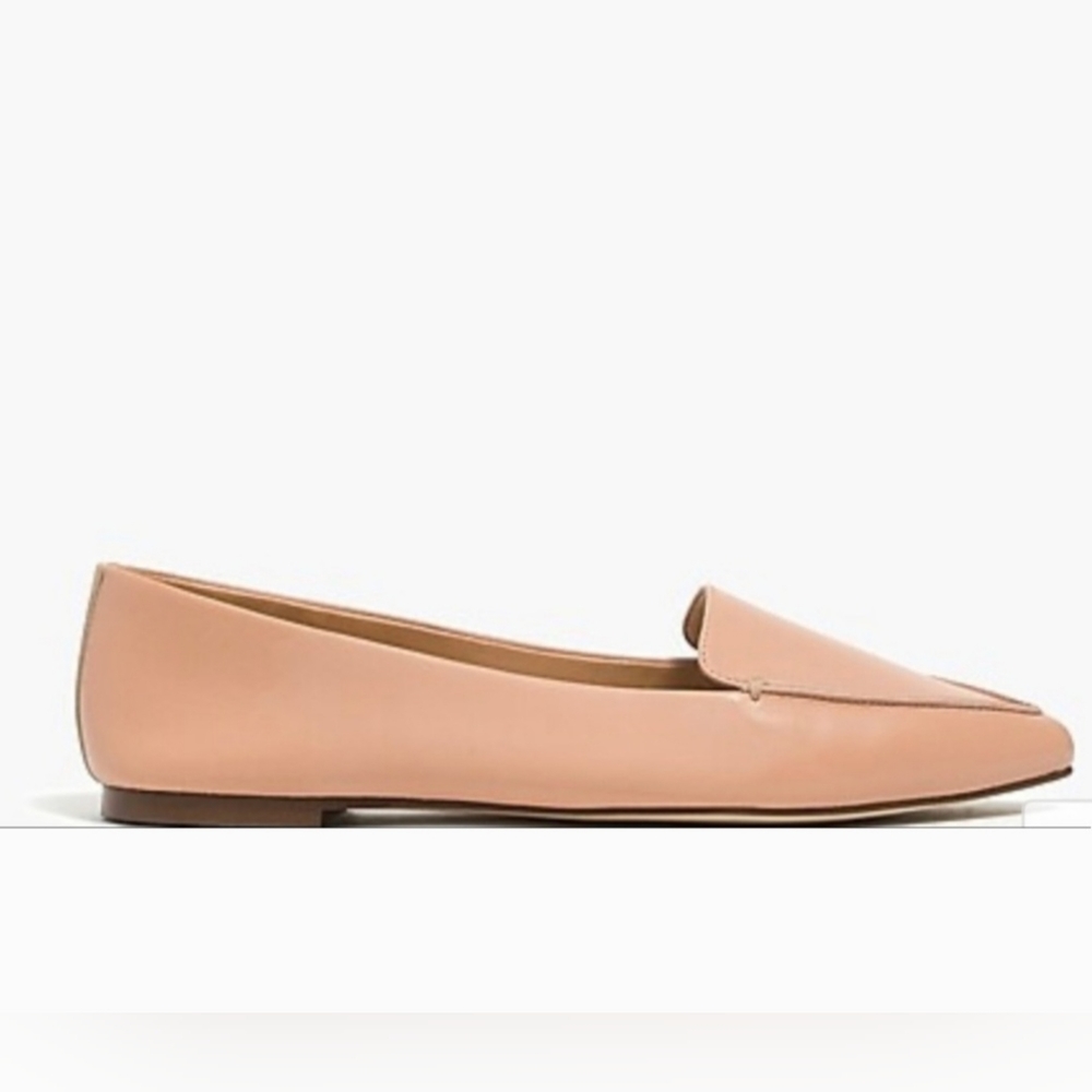 J. Crew Factory Leather Edie Loafers Warm Beige Women's US 12 EU 42.5